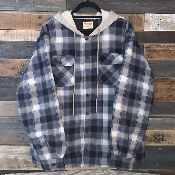 Mens Wrangler Flannel Jacket 